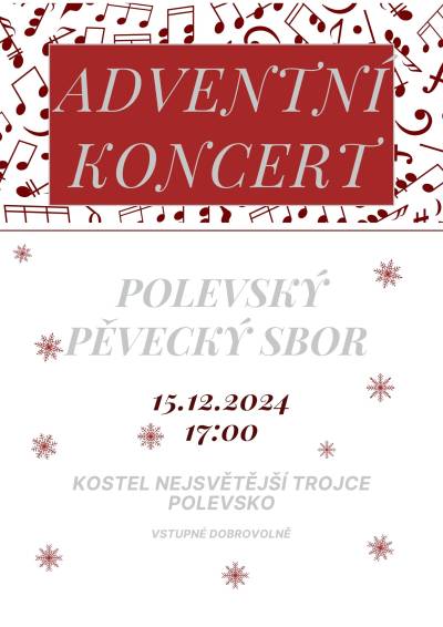 Adventní koncert Polevsko, 15. 12. 2024